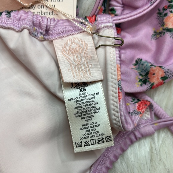 🆕HAH Hot as Hell Floral Bikini TRICK-INI TOP in Cheap Perfume Lavender Pink - Picture 5 of 6